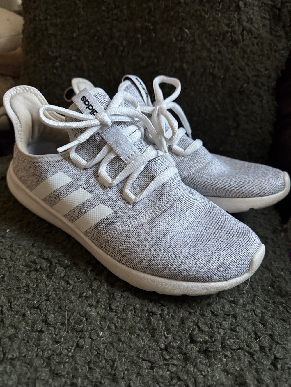 adidas primegreen Grey Knit Slip-On Sneakers size 9 women’s